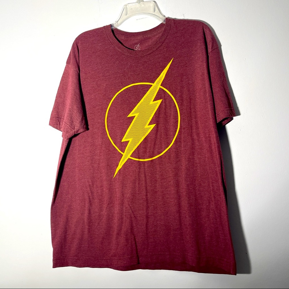 The Flash Graphic T-Shirt Burgundy Color Size XL
